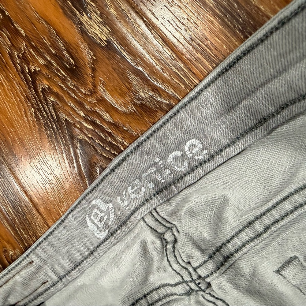 Bullhead Size 11 Womens Gray Skinny Jeans Vintage Y2K Style Venice Stretch 32X30 - Picture 5 of 9